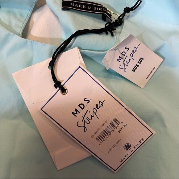 MDS Stripes NWT Sleeveless Colorblocked Shift Mini Dress sz 4 - Picture 4 of 15